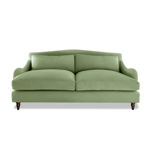 Felix 3 Seater Sofa in Moss Linen - Made to Order