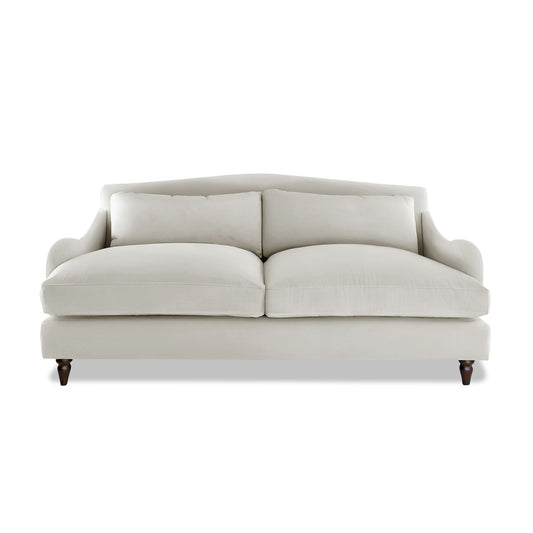 Felix 3 Seater Sofa in Pearl Grey Linen - Made to Order