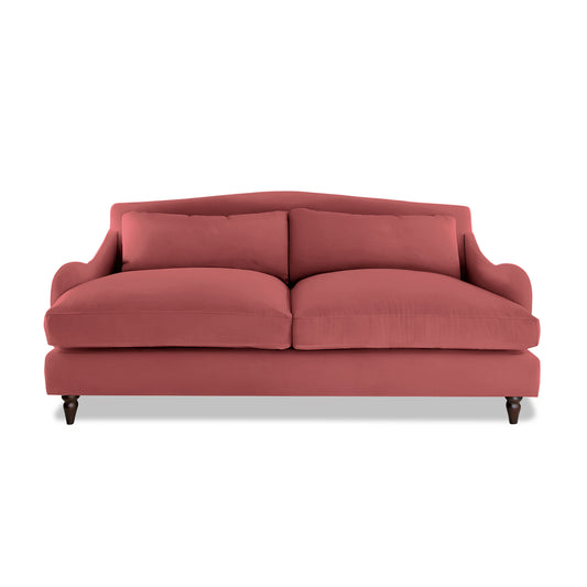 Felix 3 Seater Sofa in Rouge Linen - Made to Order