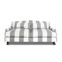 Felix 3 seater sofa in Garden Grey Stripes