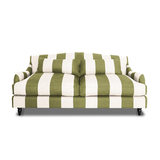 Felix 3 seater sofa in Spring Green Stripes