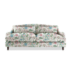 Felix 4 seater sofa in Natural Linen Kitty Spring Green