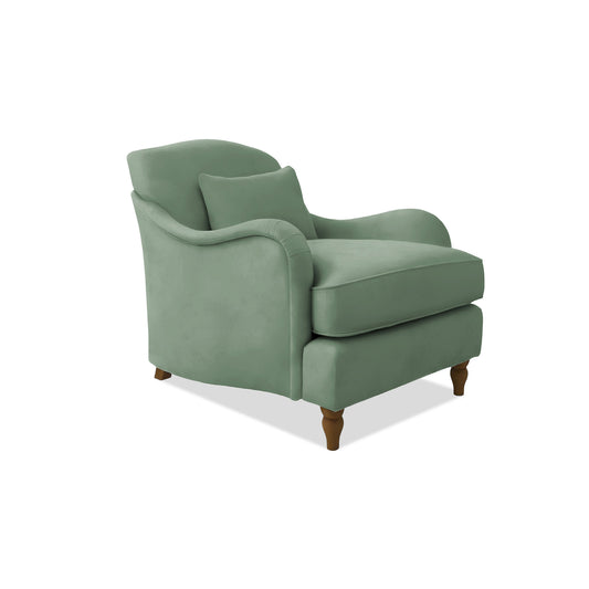 Felix Armchair with Fixed Back in Seagrass Linen