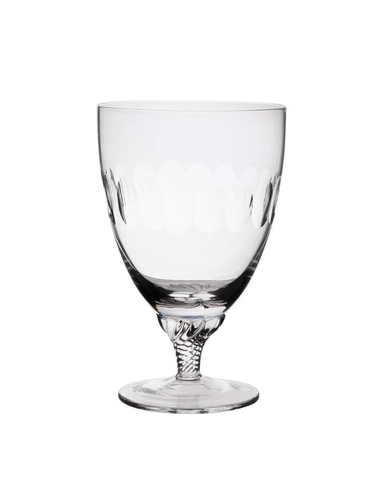 Six Bistro Glasses with Lens Design by Vintage List