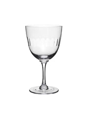 Two Wine Glasses with Lens Design by Vintage List