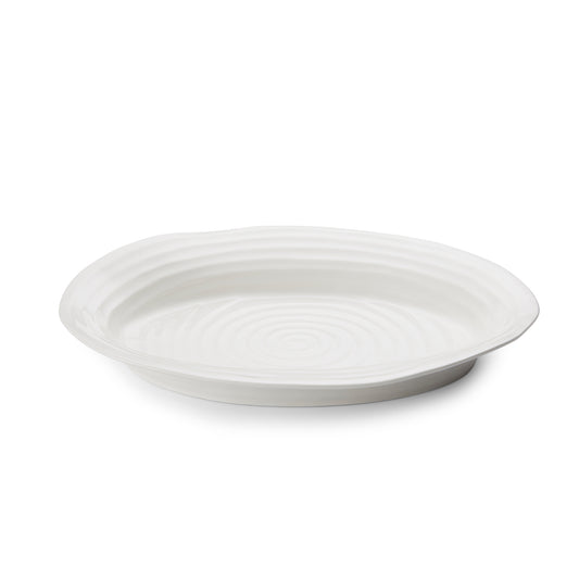 White Porcelain Medium Oval Plate