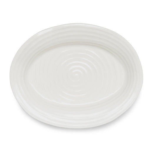 White Porcelain Medium Oval Plate