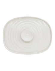 White Porcelain Covered Butter Dish