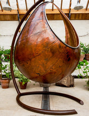 Handmade Copper Garden Swing Seat