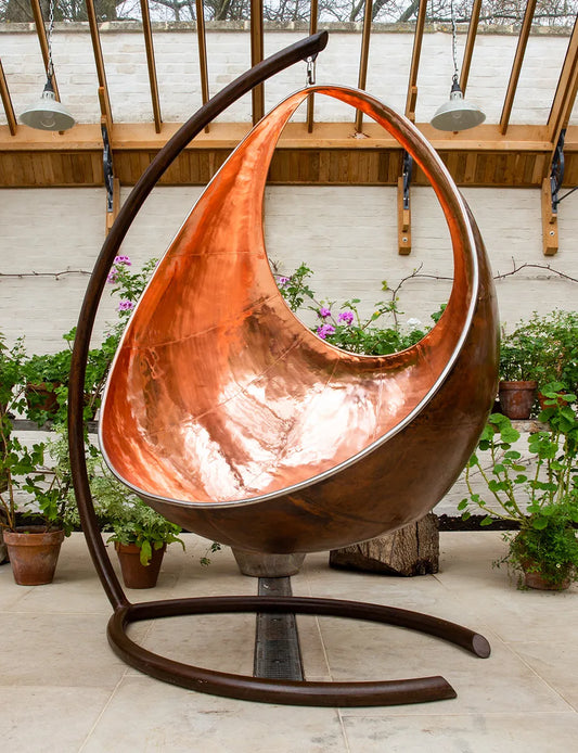 Handmade Copper Garden Swing Seat