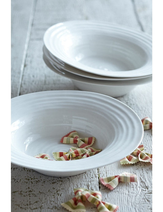 White Porcelain Bistro Bowl - Set of Two