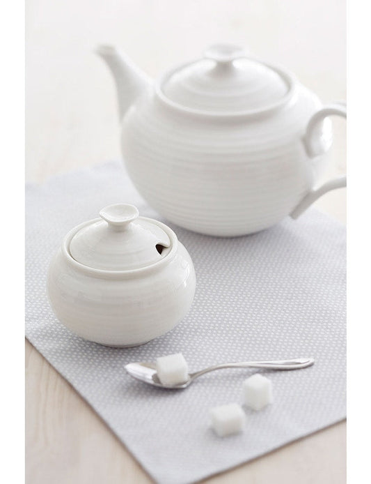 White Porcelain Sugar Bowl