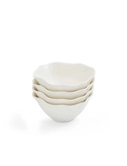 Cream Floret All Purpose Bowl - Set of Four