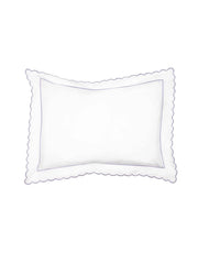 Lilac Scalloped Edge Super King Pillowcase (50cm x 90cm)