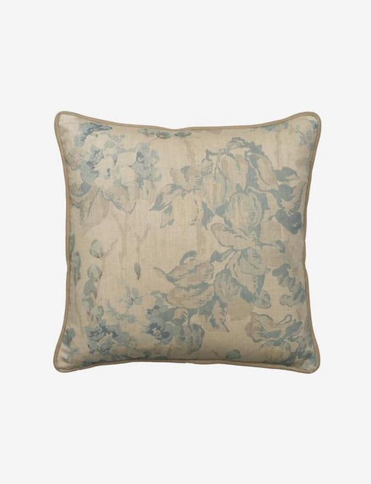 Midsummer Faded Blue Cushion 55x55CM - Pre Order for Delivery in Late November