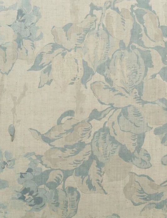 Midsummer Faded Blue Fabric Per Metre