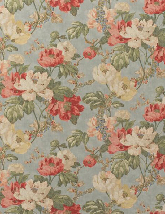 Peony Summer Sky Fabric Sample Per Metre