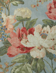 Peony Summer Sky Fabric Sample