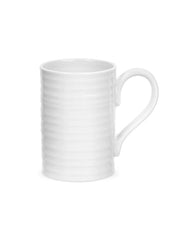 White Porcelain Tall Mugs- Set of Four