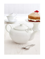 White Porcelain Tea Cup & Saucer - Set of Four