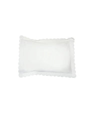 White Scalloped Oxford Pillowcase (50cm x 75cm)